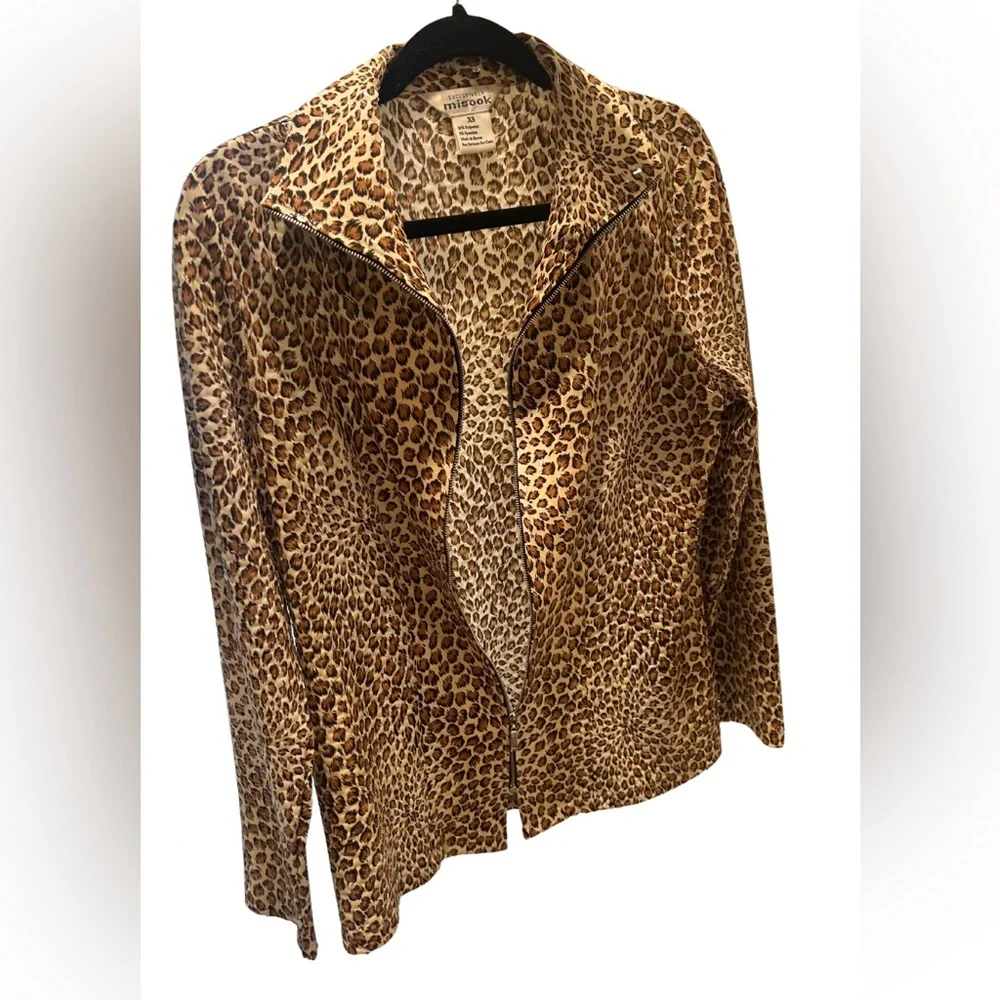 Exclusively Misook Leopard Sequin Jacket | Size XS | Vintage 90s